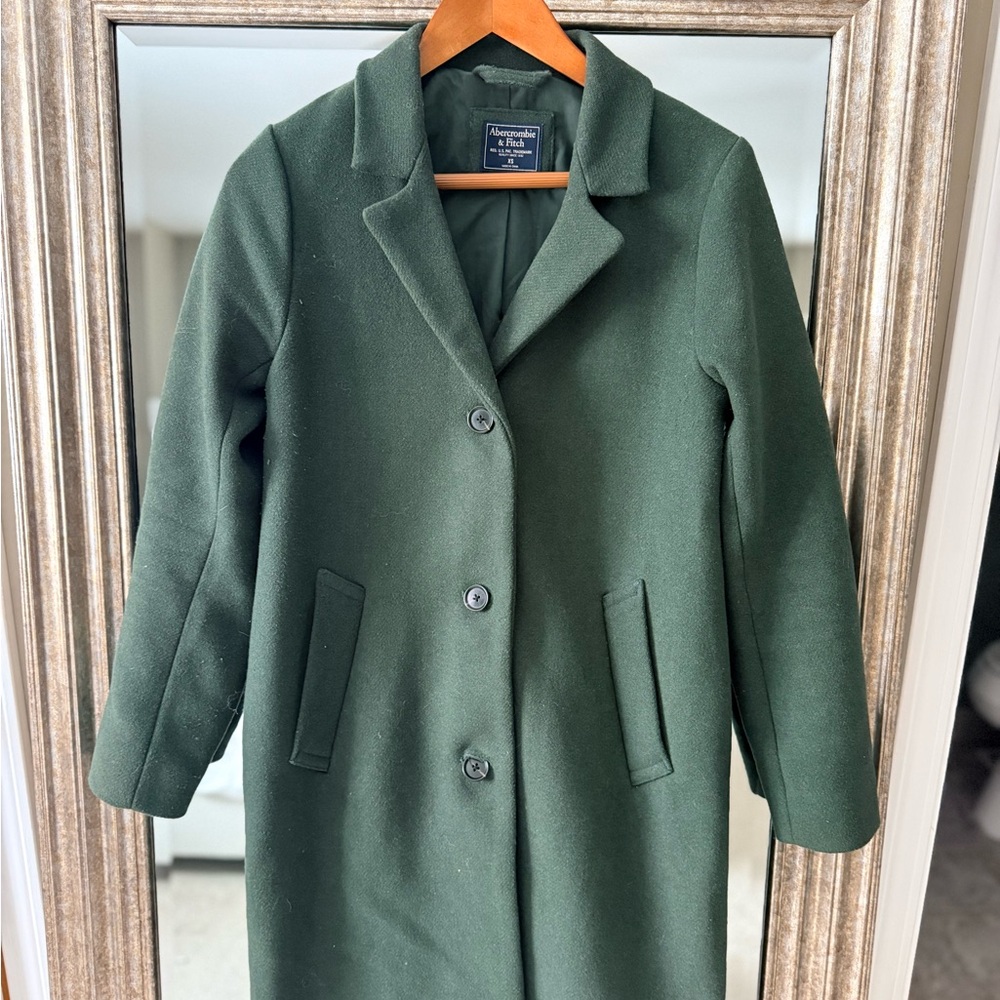 Abercrombie & Fitch Dark Green Dad Coat